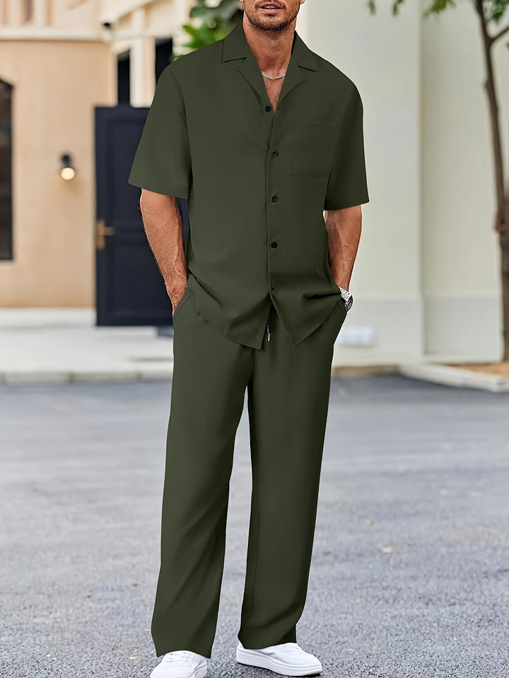 Shirt en broek met lange mouwen | Katoenmix | Modern & comfortabel