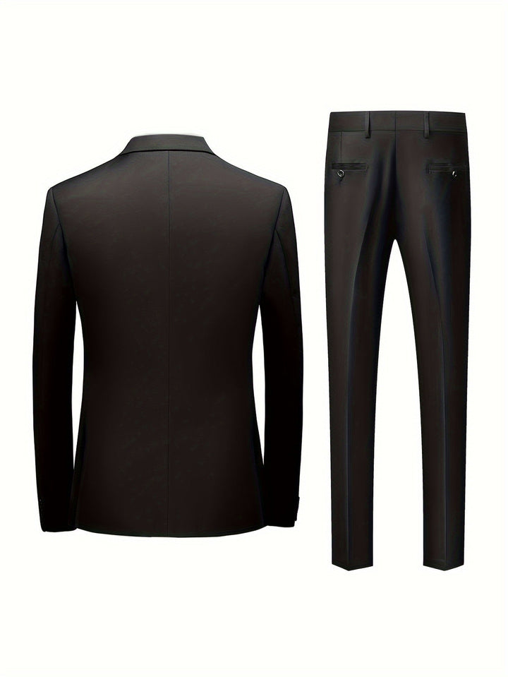 Herenpak 2-delig, elegant en casual, ideaal voor feestjes en zaken