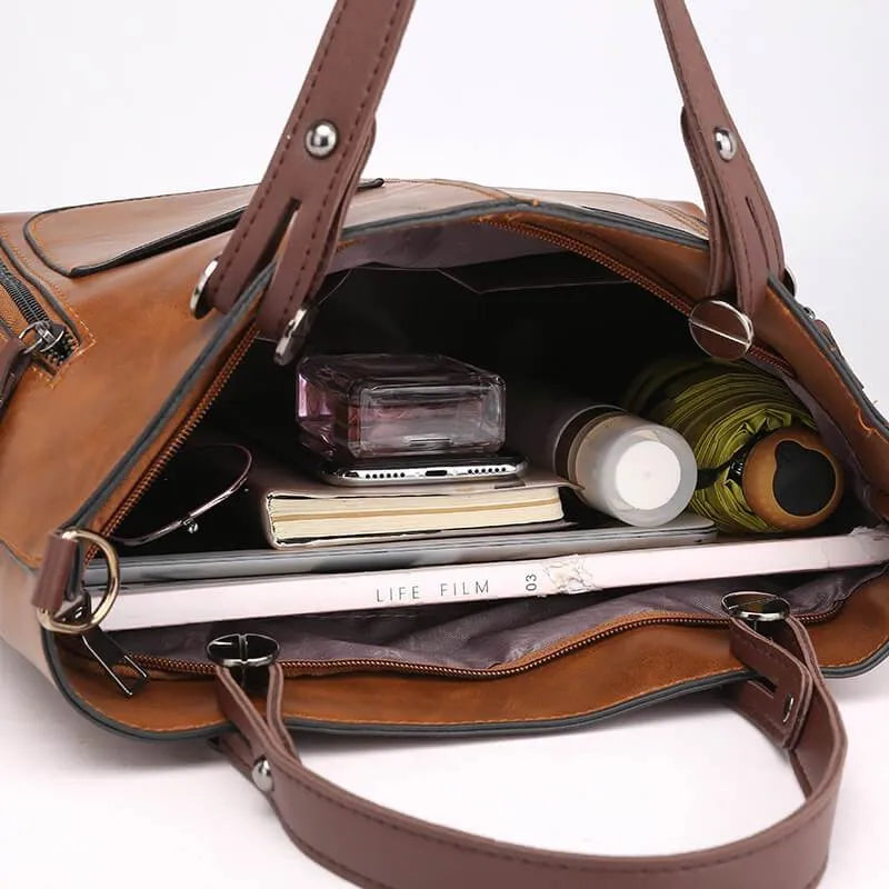 Vera Elegante Leren Tas | Elegantie en Functionaliteit voor al uw gelegenheden