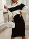 Casual Gebreide Trui & Rok Set