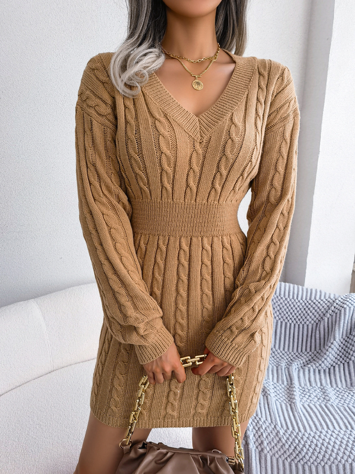 Erich | Ramely Jurk - Tijdloze Elegantie met V-hals