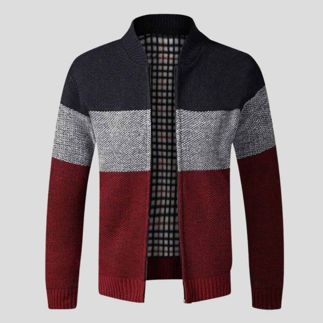 Andre Heren Tricolour Vest | Moderne Colorblock Stijl en Duurzaam Comfort