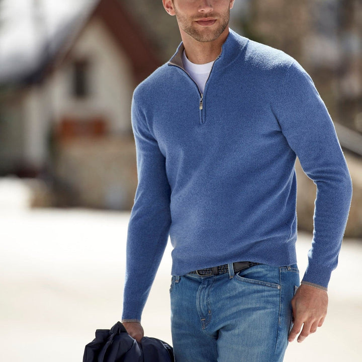 Baptiste Heren Sweater met Kwart Ritssluiting | Moderne Elegantie en Premium Comfort