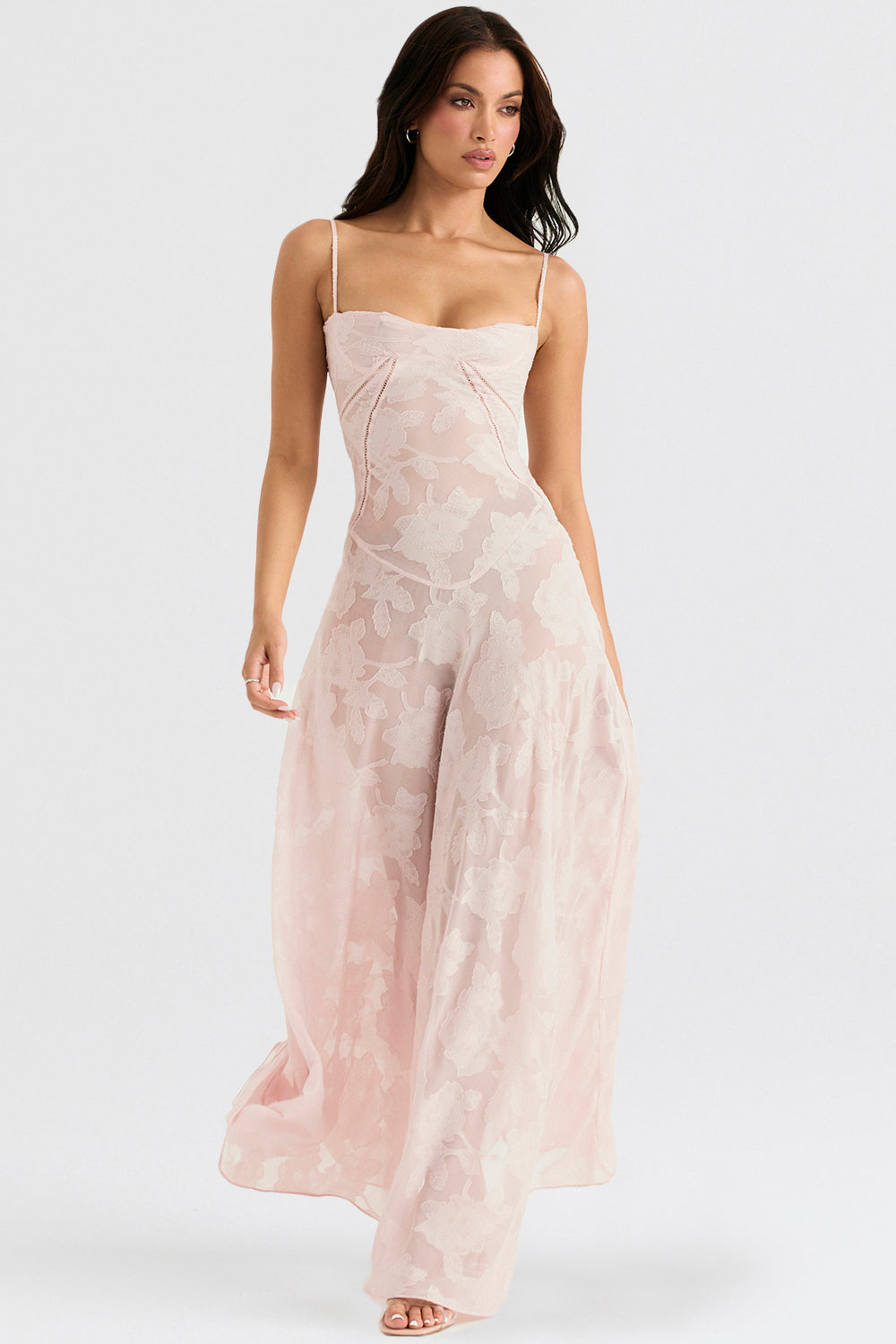 Elvina maxi-jurk zonder rug met borduursel | Luchtig, elegant & ideaal voor de zomer