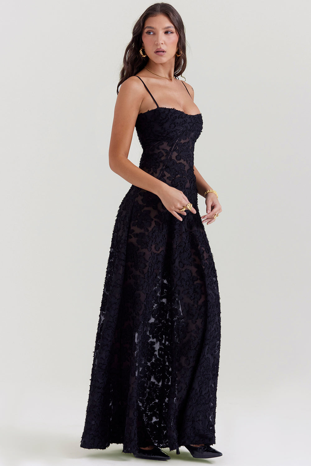 Elvina maxi-jurk zonder rug met borduursel | Luchtig, elegant & ideaal voor de zomer