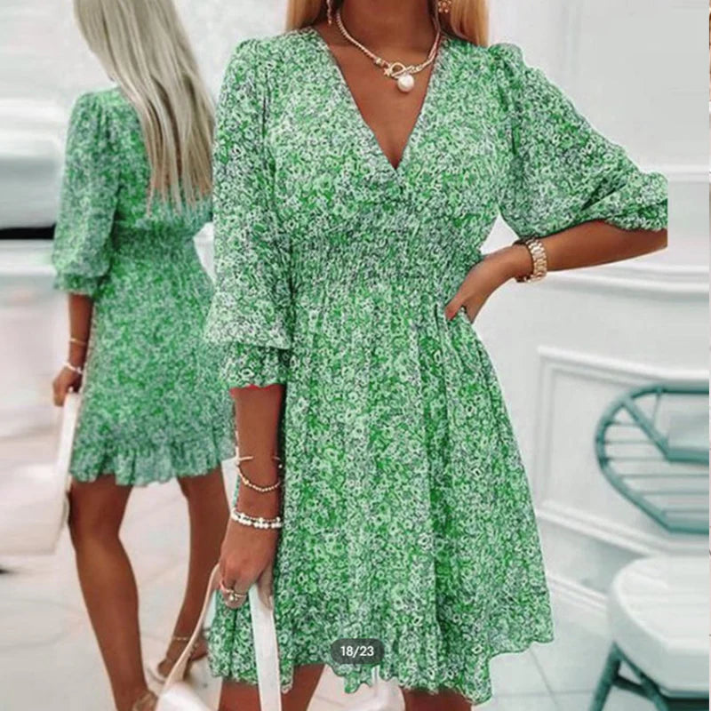 Laureen Comfortabele Bloemenjurk voor Vrouwen | Elegantie en Comfort voor de Zomer