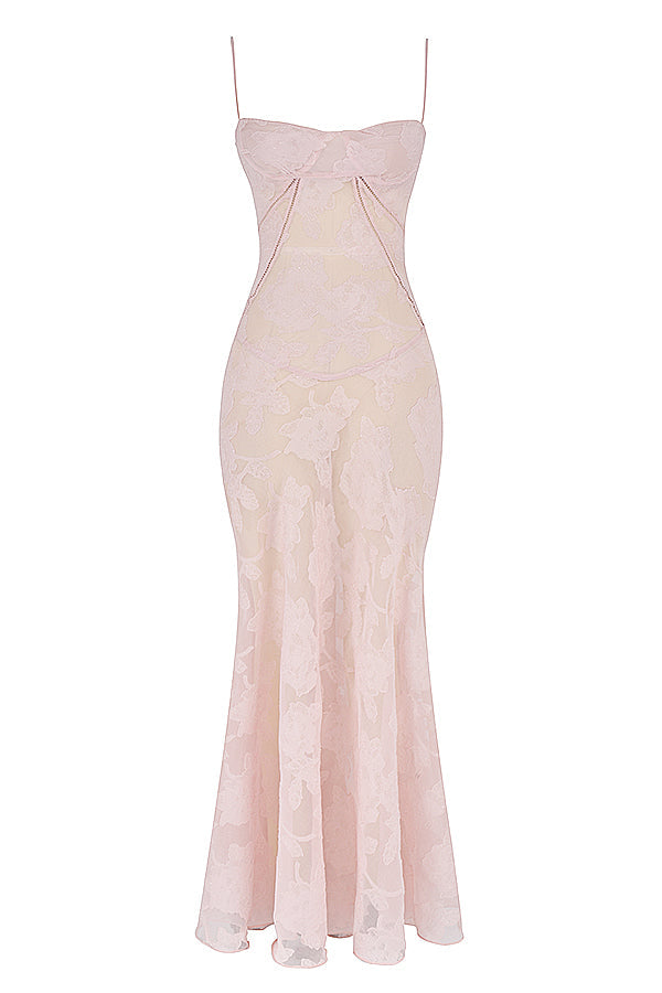 Elvina maxi-jurk zonder rug met borduursel | Luchtig, elegant & ideaal voor de zomer