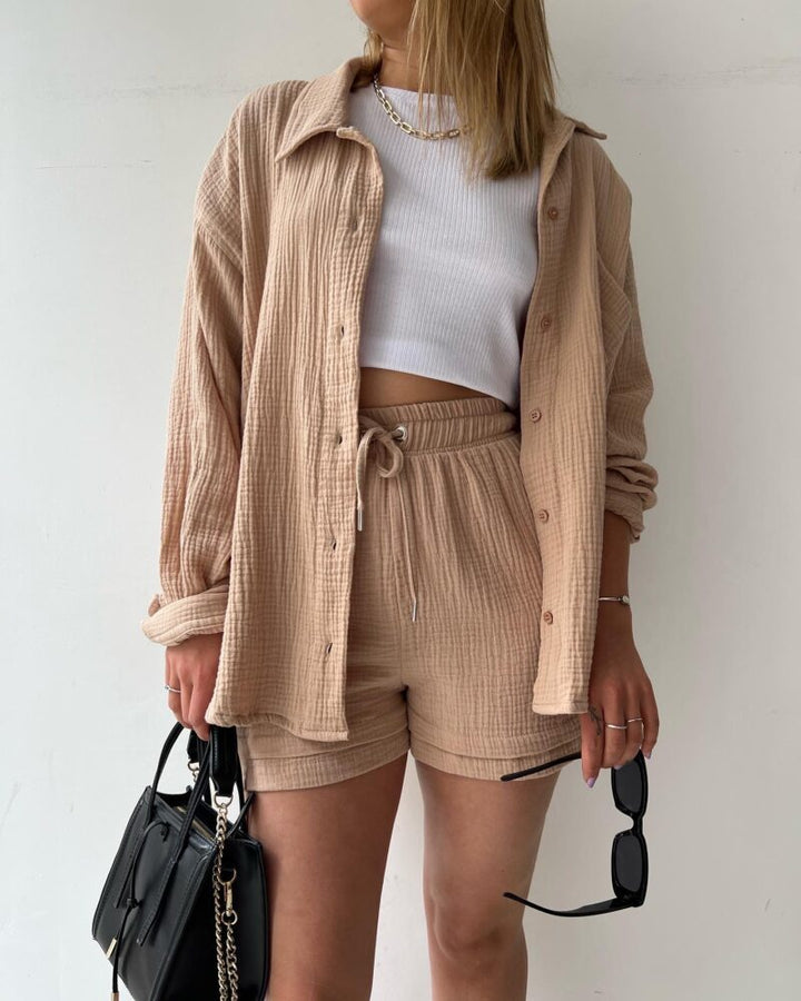CLAUDIA - Casual katoenen loungeset