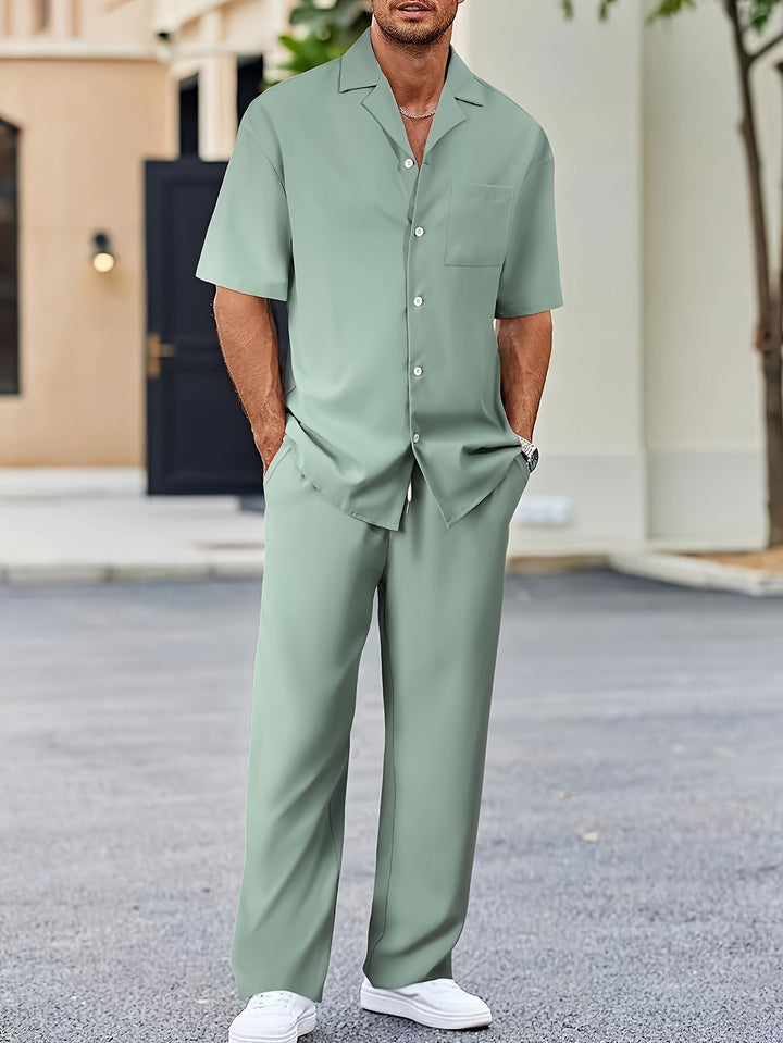 Shirt en broek met lange mouwen | Katoenmix | Modern & comfortabel