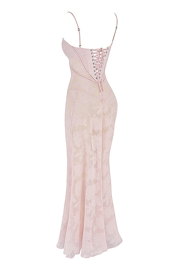 Elvina maxi-jurk zonder rug met borduursel | Luchtig, elegant & ideaal voor de zomer