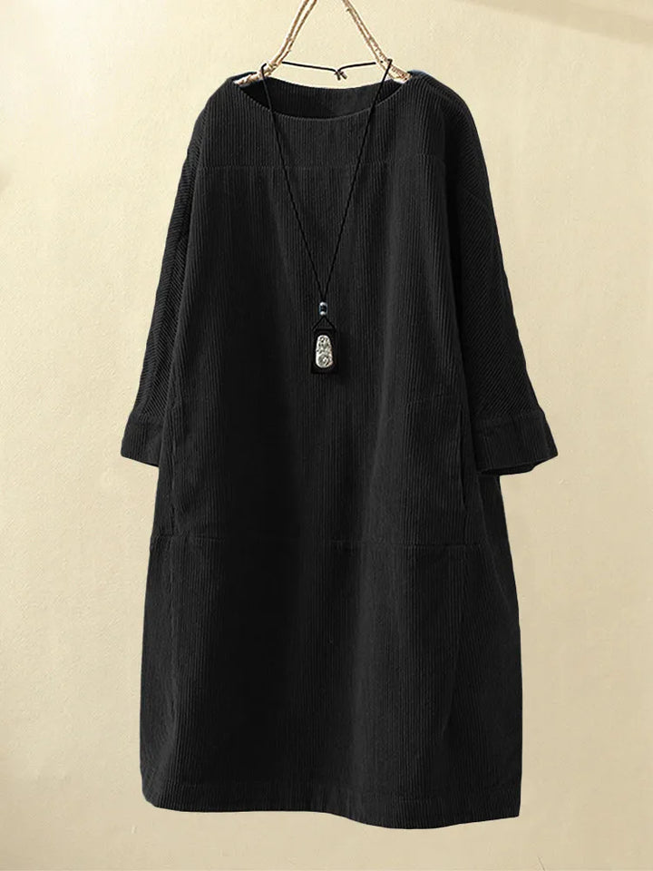 Elesa Corduroy Jurk | Elegantie en Comfort in Alle Seizoenen
