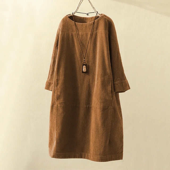 Elesa Corduroy Jurk | Elegantie en Comfort in Alle Seizoenen