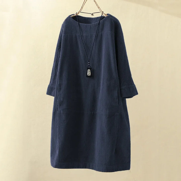 Elesa Corduroy Jurk | Elegantie en Comfort in Alle Seizoenen