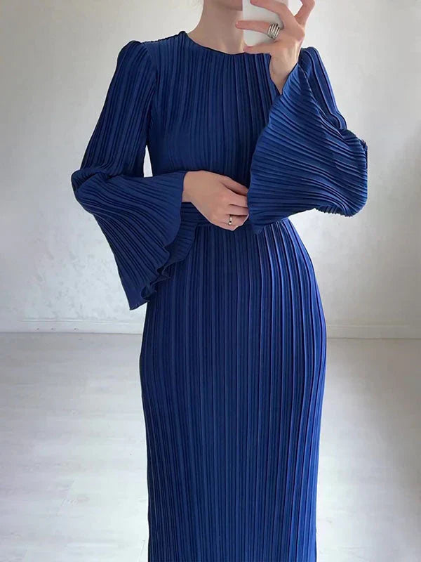 Isalys lange jurk voor dames | elegantie & klokmouwen