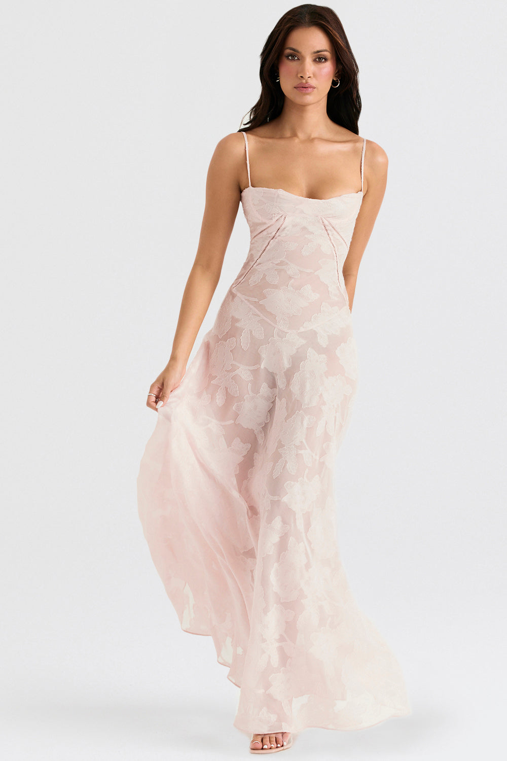 Elvina maxi-jurk zonder rug met borduursel | Luchtig, elegant & ideaal voor de zomer
