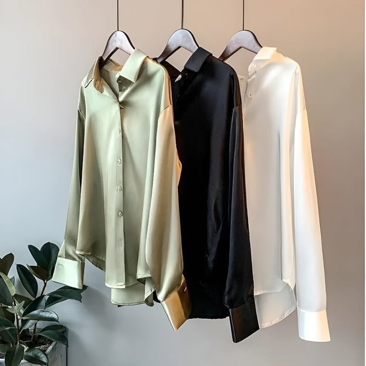Alice - Elegante satijnen blouse