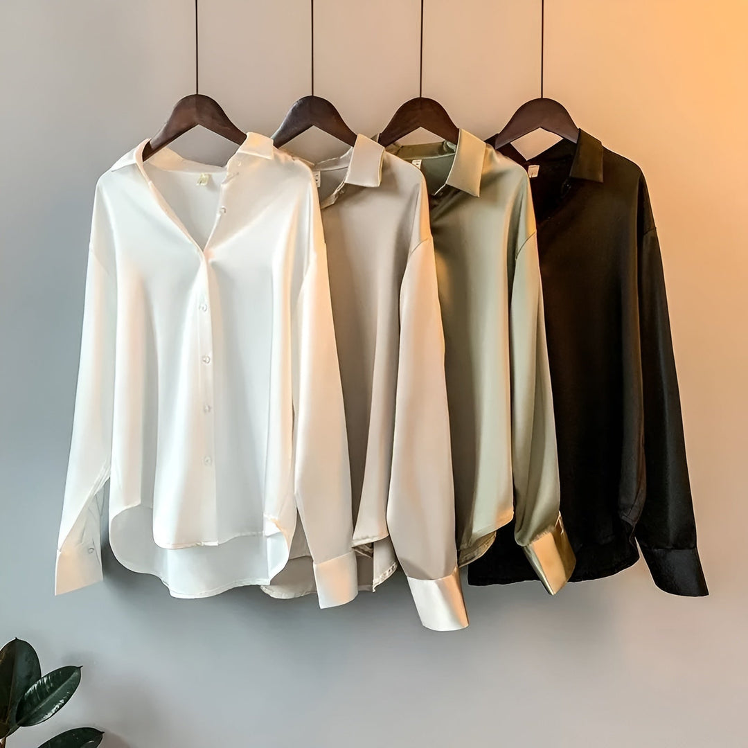 Alice - Elegante satijnen blouse