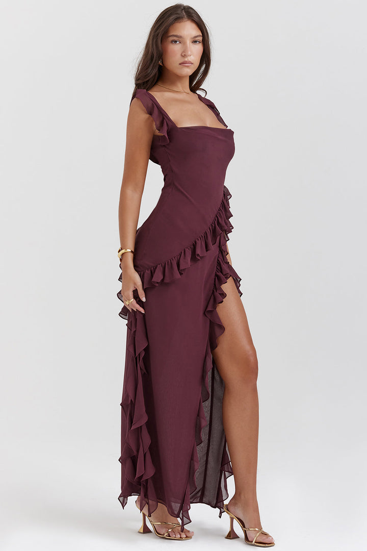 Ariella Elegante damesjurk met ruches en luchtig ontwerp | Feestelijk & figuurflatterend