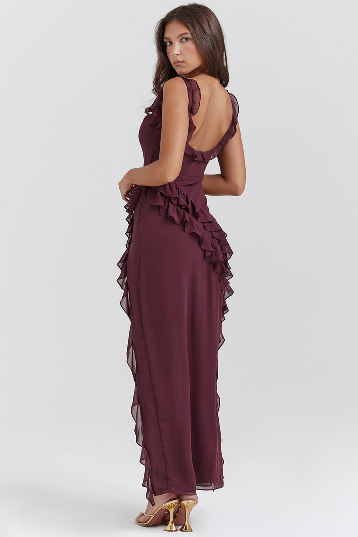 Ariella Elegante damesjurk met ruches en luchtig ontwerp | Feestelijk & figuurflatterend