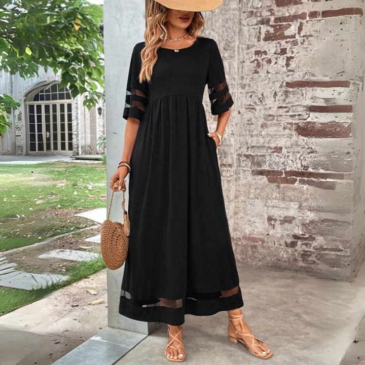 Unieke Outfit Dames | Elegante & Verfijnde Jurk | Moderne Snit voor Formele & Casual Stijl