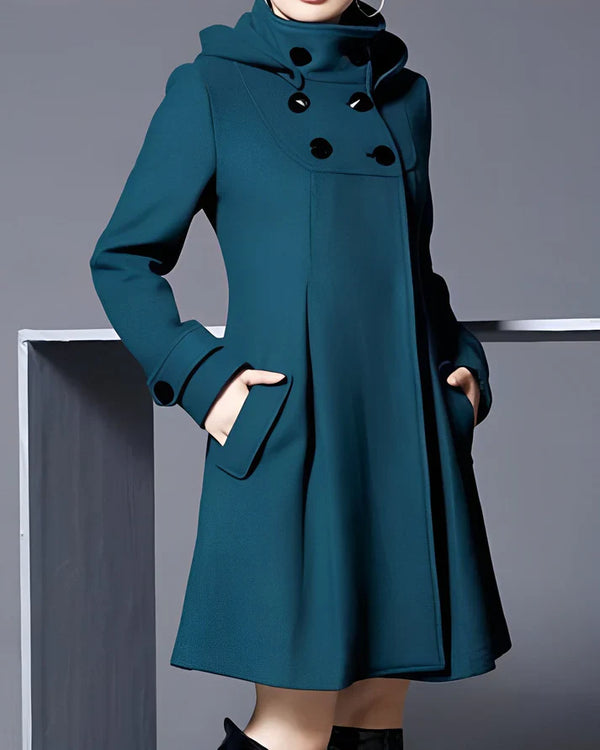 Monty | Elegante wollen jas met capuchon