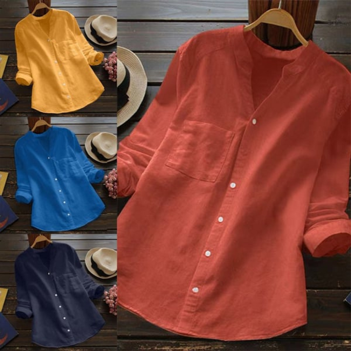 Lia Comfortabel en Elegant Shirt voor Vrouwen | Zachtheid en Stijl voor Zonnige Dagen