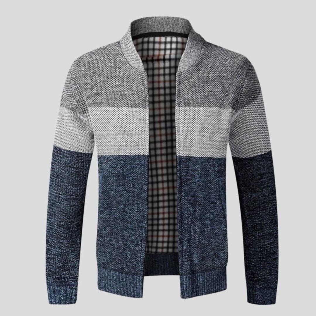 Andre Heren Tricolour Vest | Moderne Colorblock Stijl en Duurzaam Comfort