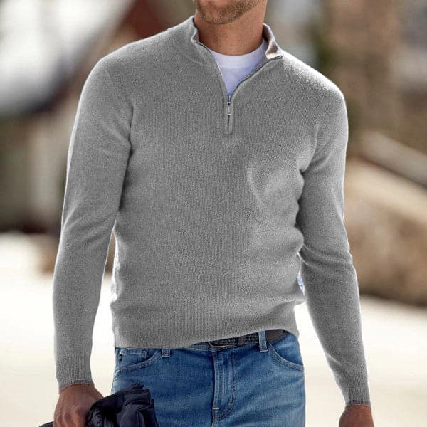 Baptiste Heren Sweater met Kwart Ritssluiting | Moderne Elegantie en Premium Comfort