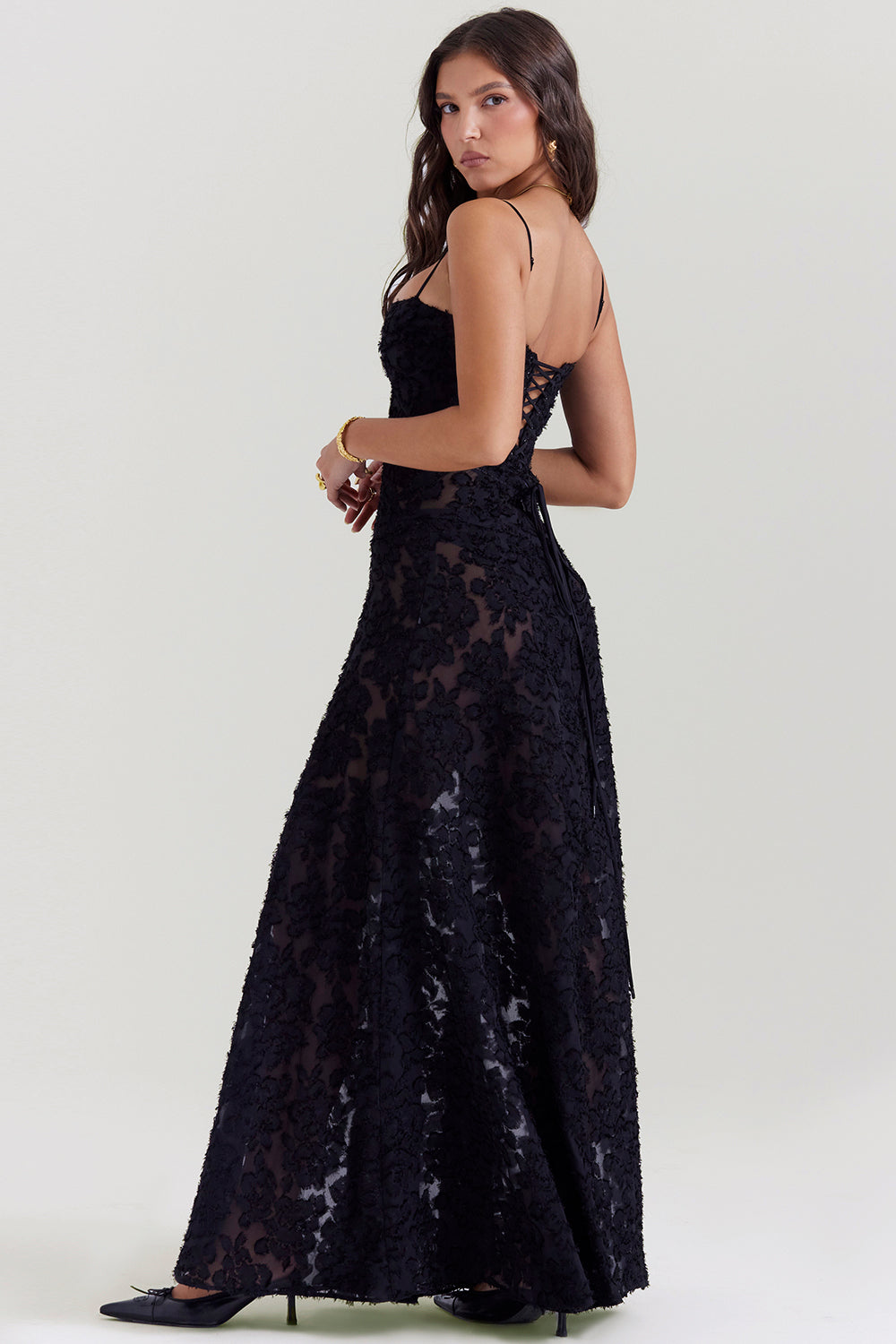 Elvina maxi-jurk zonder rug met borduursel | Luchtig, elegant & ideaal voor de zomer