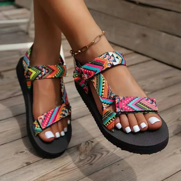 Sportieve sandalen met geometrisch patroon | Comfortabel en veelzijdig | Geschikt voor buiten