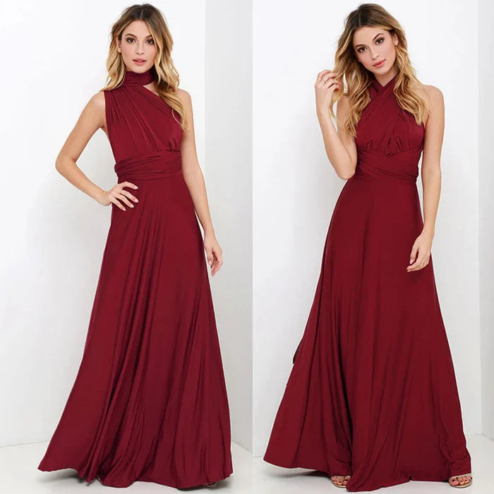 Eliane wikkeljurk voor dames | midi-jurk met V-hals en strikceintuur in een vloeiend silhouet