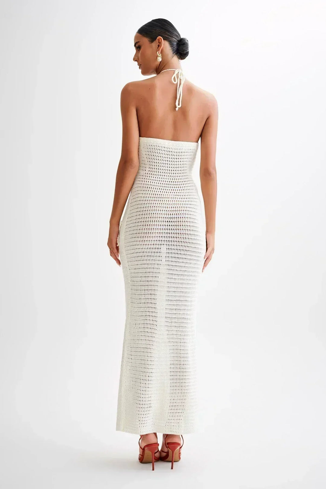 Paris | Gehaakte maxi zomerjurk met 3D gehaakte bloemen - Stijlvol & perfect voor op vakantie