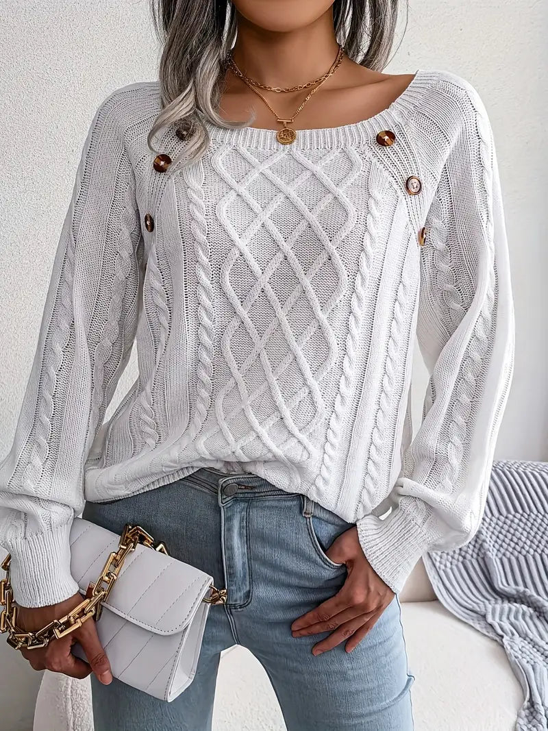 Aldara | Elegante Trui voor Dames, Veelzijdig en Comfortabel, Verfijnd Ontwerp voor Elegantie Elke Dag