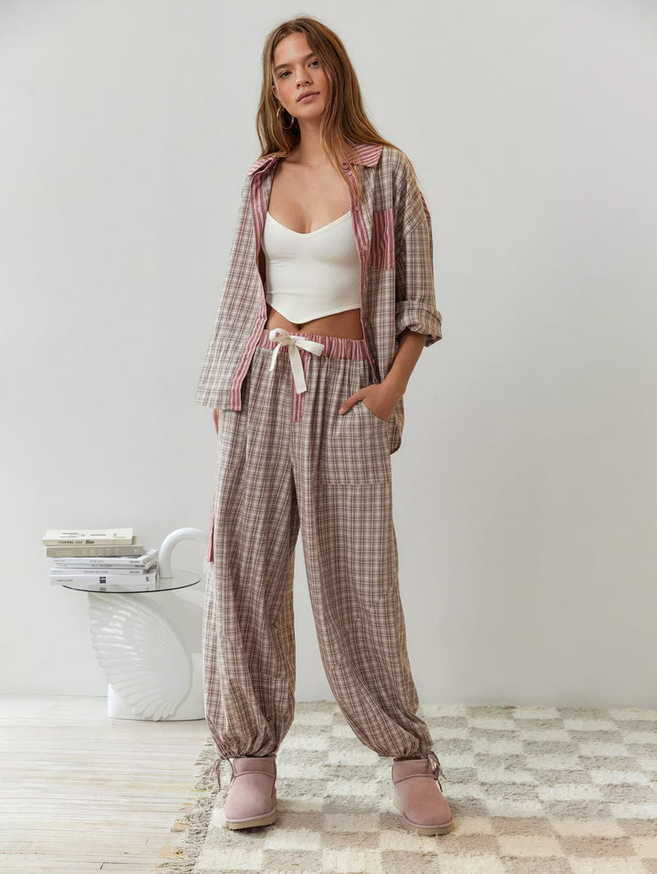 Marie's gezellige, casual pyjamaset voor rustige nachten