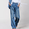 Casual Jeans met Wijde Pijpen van Katoen voor een Comfortabele Look