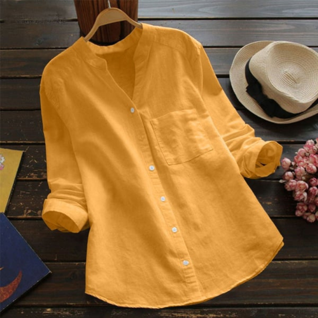 Lia Comfortabel en Elegant Shirt voor Vrouwen | Zachtheid en Stijl voor Zonnige Dagen