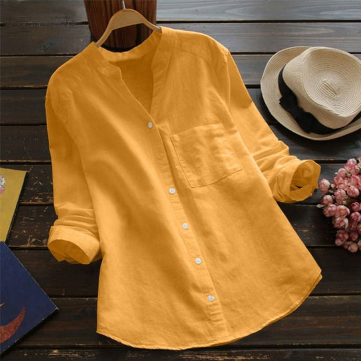 Lia Comfortabel en Elegant Shirt voor Vrouwen | Zachtheid en Stijl voor Zonnige Dagen