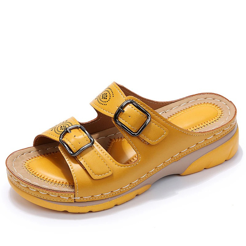 Inès | sandalen met gesp en comfortabele zool voor dames | Elegantie en comfort voor elke stap