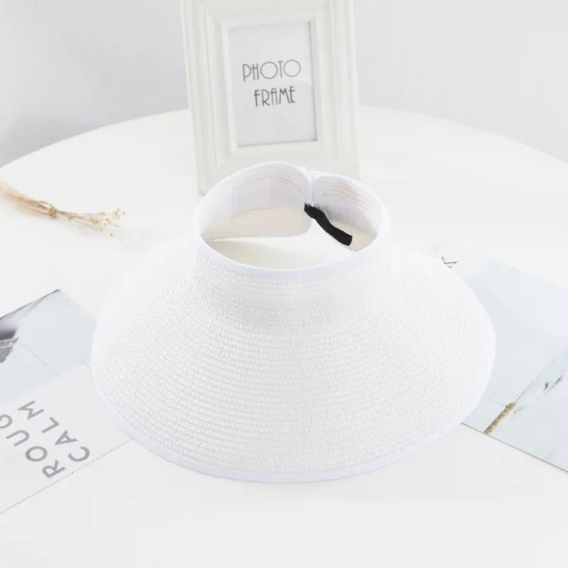Nicky dames zonneklep met UV-bescherming | open ontwerp & brede rand voor zomer & strand