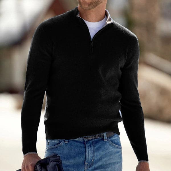 Baptiste Heren Sweater met Kwart Ritssluiting | Moderne Elegantie en Premium Comfort