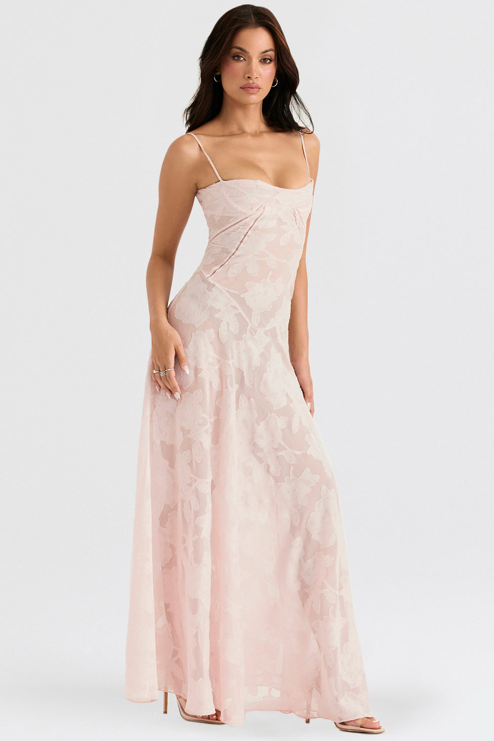 Elvina maxi-jurk zonder rug met borduursel | Luchtig, elegant & ideaal voor de zomer