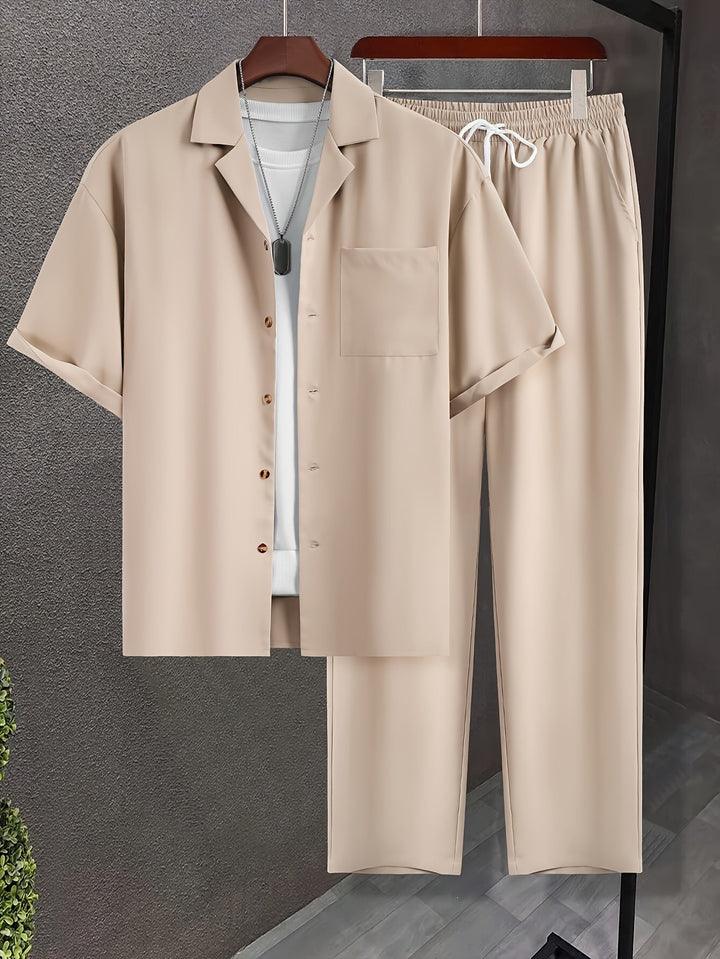 Shirt en broek met lange mouwen | Katoenmix | Modern & comfortabel