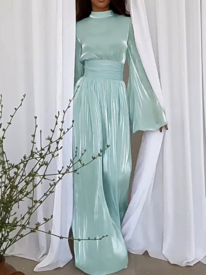 Pernille | Elegante Maxi Abaya Jurk met Strikceintuur