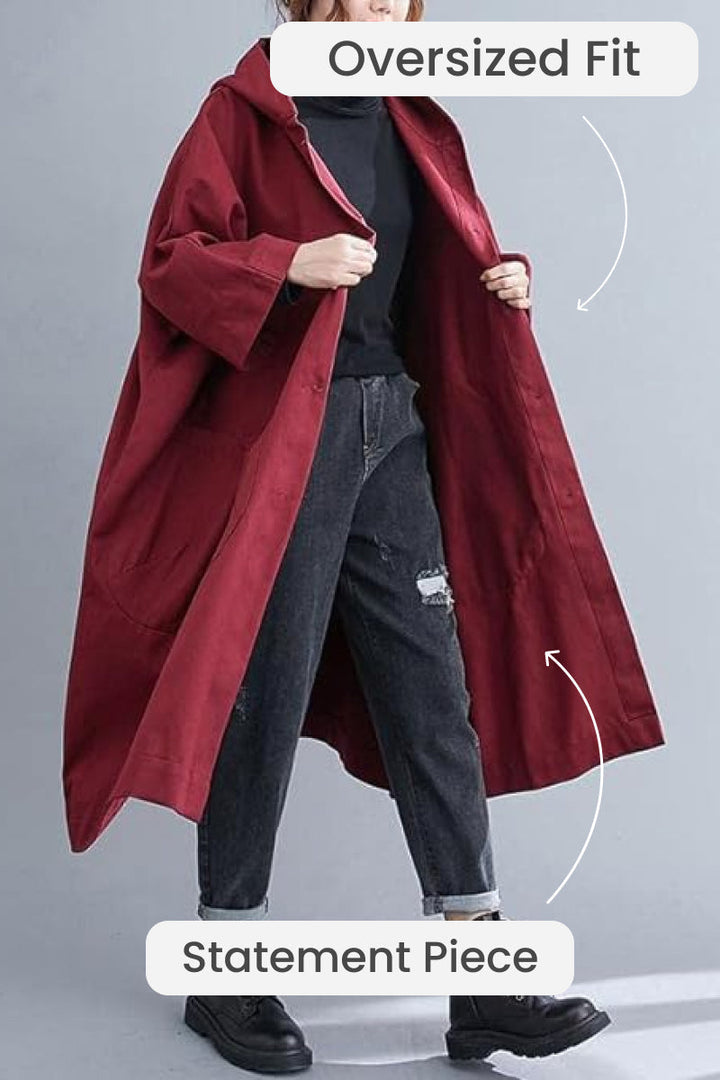 Waterdichte Oversized Jas | Stijlvolle Bescherming tegen Regen en Wind | Comfortabel & Veelzijdig