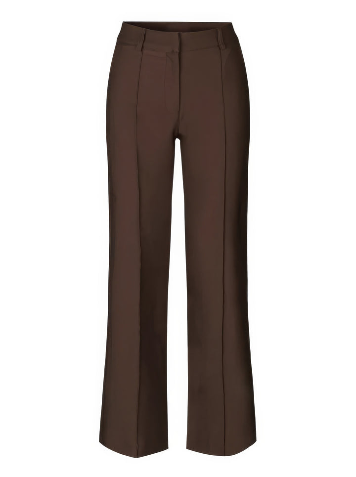 Lena Casual Wide Leg Trousers – Hoog-Taille Broek met Wijde Pijpen voor Veelzijdige Stijl