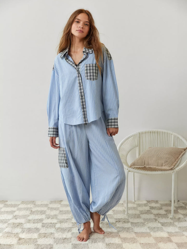 Marie's gezellige, casual pyjamaset voor rustige nachten