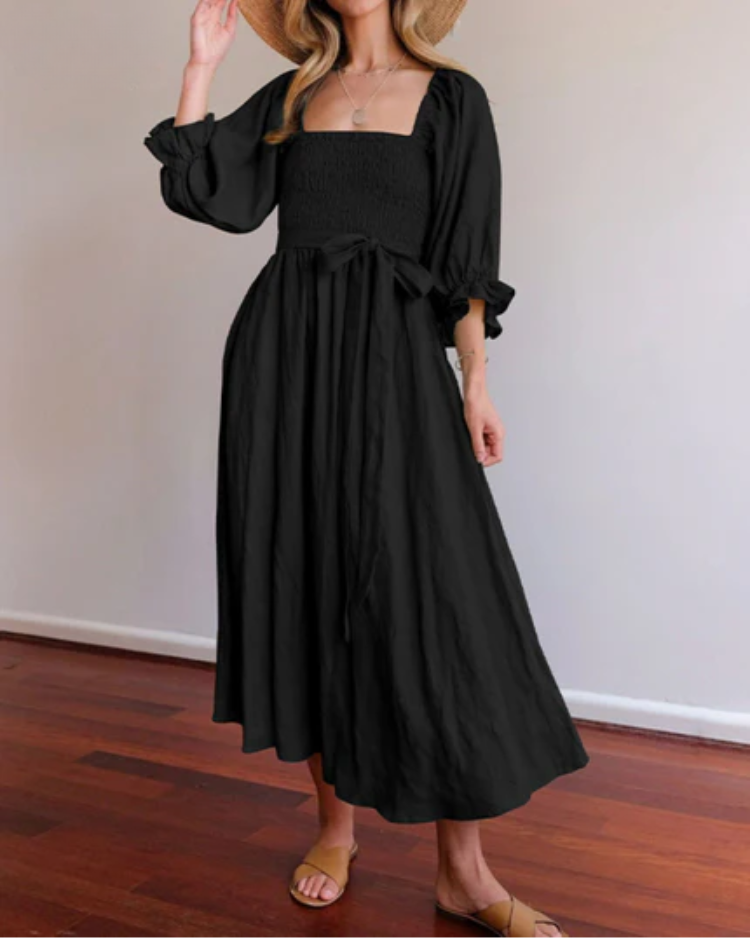 Verleidelijke Jurk Dames | Elegante Snit met Ruffels | Statement Look voor Elke Gelegenheid