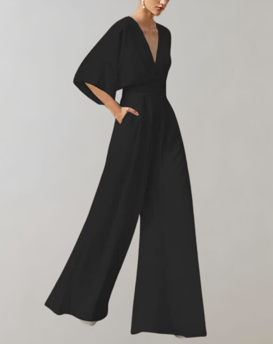 Suzette Elegante Wijd uitgesneden jumpsuit | Verfijning & Absoluut comfort