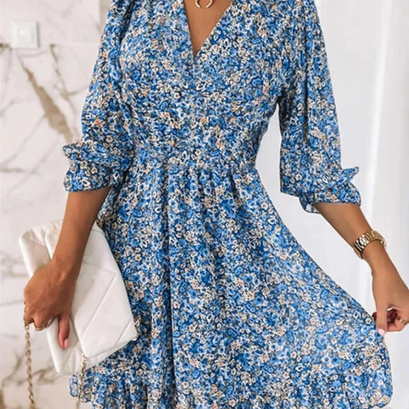 Laureen Comfortabele Bloemenjurk voor Vrouwen | Elegantie en Comfort voor de Zomer