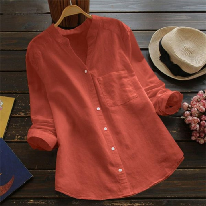 Lia Comfortabel en Elegant Shirt voor Vrouwen | Zachtheid en Stijl voor Zonnige Dagen